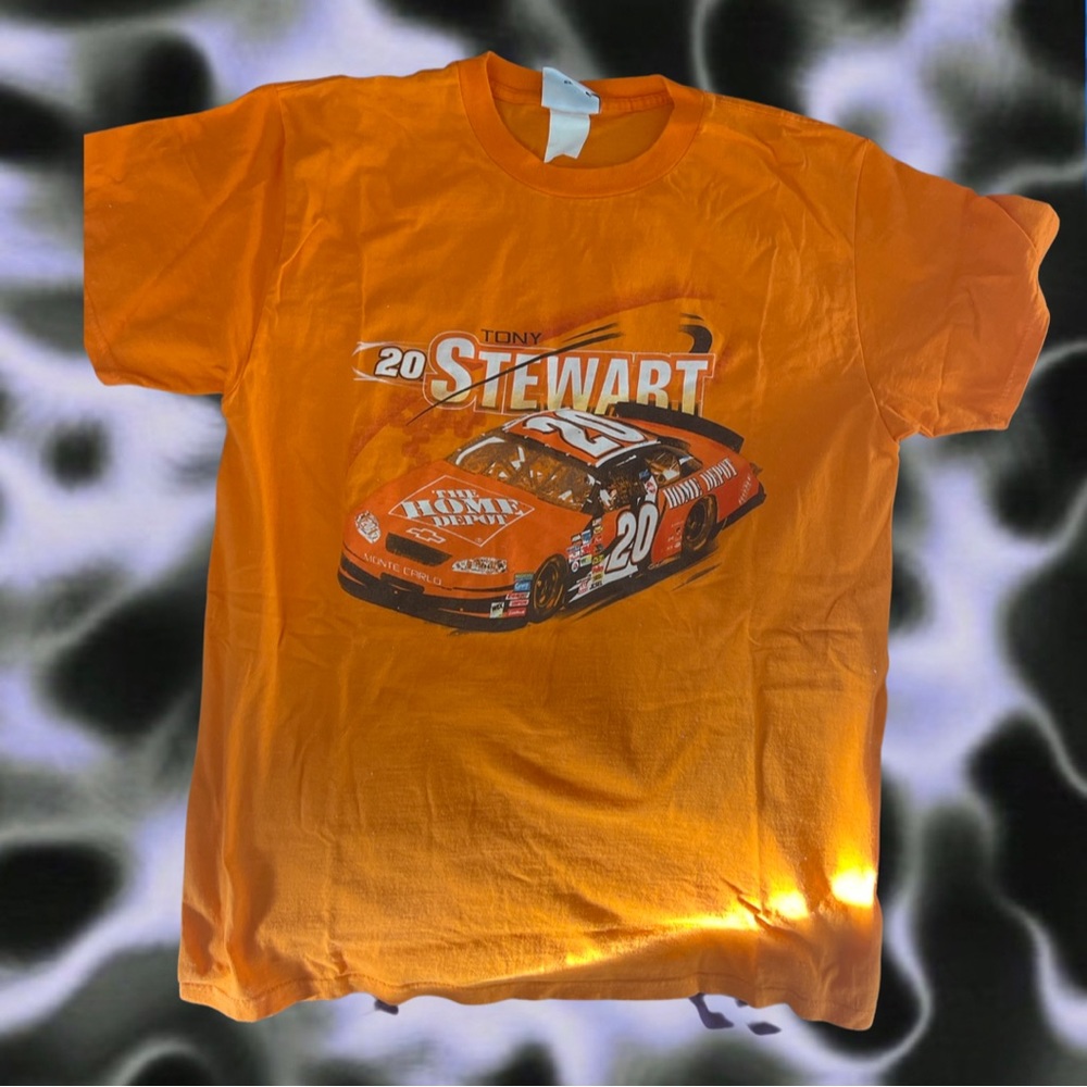 tony stewart home depot nascar tee shirt